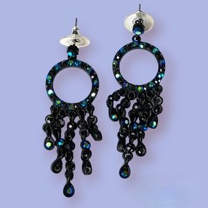 Shimmering blue green Earrings